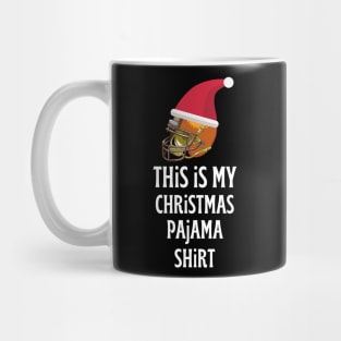 This Is My Christmas Pajama Shirt Football Helmet Christmas Mug